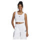 Adidas Γυναικεία αμάνικη μπλούζα Small Logo Single Jersey Cropped Tank Top